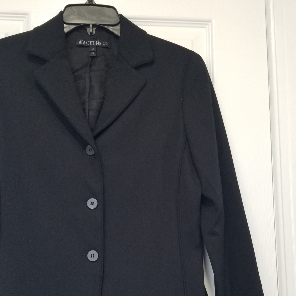 Lafayette 148 New York Wool Blend Blazer - Picture 3 of 12